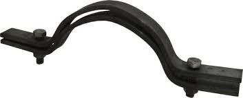 8" Riser Clamp; Black & Galvanized