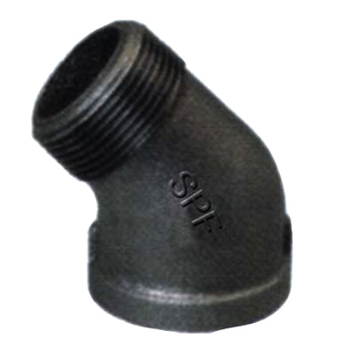 3/8" 45 Degree Black Malleable Iron Street Elbows