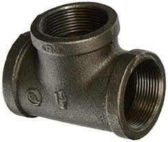 1-1/2" Black Malleable Iron Tees