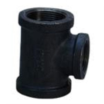 3" X 2-1/2" Black Malleable Iron Reducing Tees