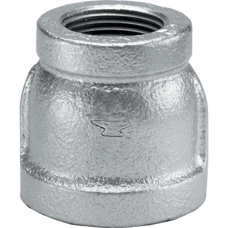 2" X 1" Galvanized Malleable Iron Reducing Couplings