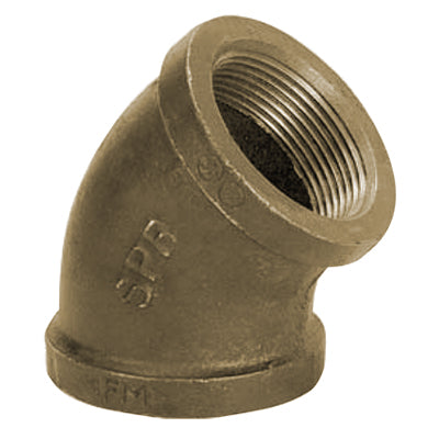 3/4" Lead Free* 45 Degree Threaded Cast Bronze Elbows