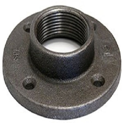 2" Black Malleable Iron Floor Flanges