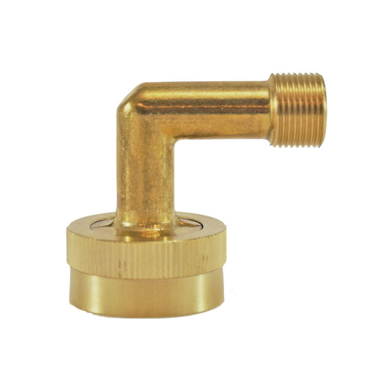3/8" x 3/4" Brass Compression Swivel Elbow Lead Free