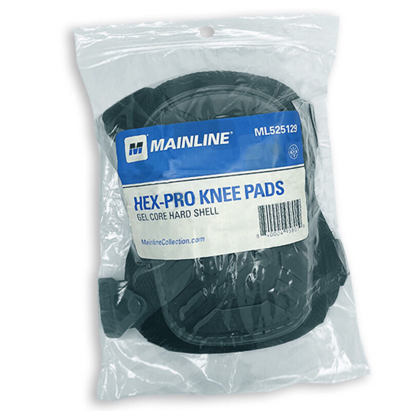 Hex-Pro Knee Pads Gel Core Hard Shell