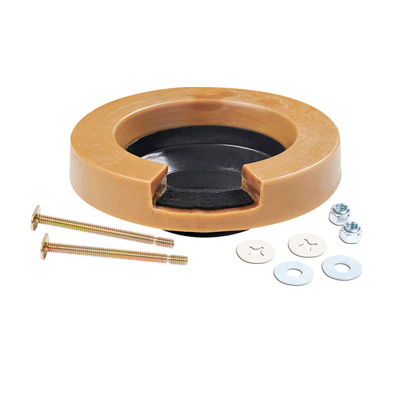 3 in or 4 in Deep Wax Ring W/Flange with 1/4 x 3-1/2 Bolts