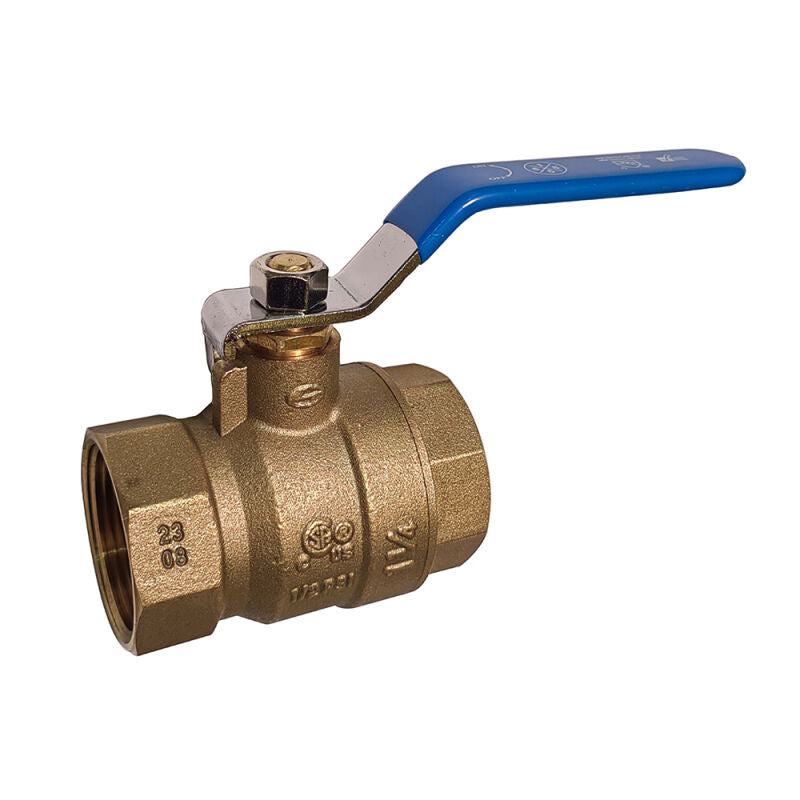 1" Lead Free Brass Economy 2-Piece Full Port Ball Valves - THRD