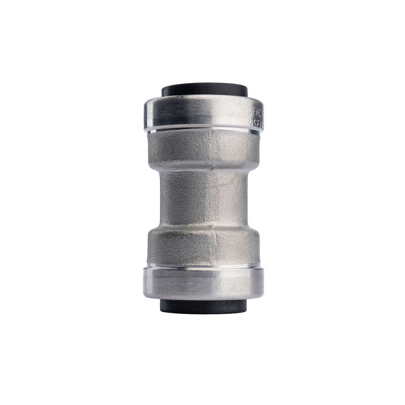 1/2" Push Connect Stainless Steel Straight Coupling