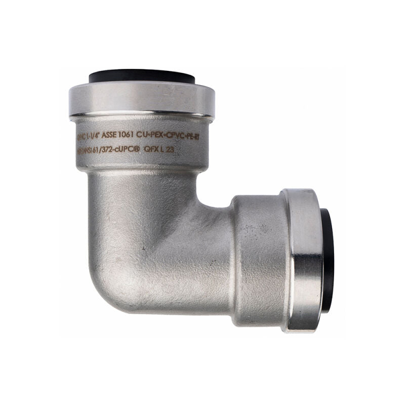 1-1/2" Push Connect Stainless Steel 90 Degree Elbow