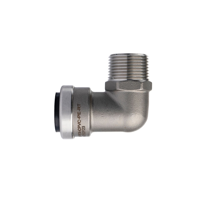 3/4" Push Connect Stainless Steel 90 Degree Male Elbow