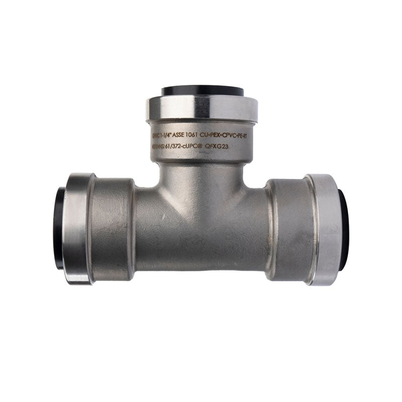 1-1/4" Push Connect Stainless Steel Tee