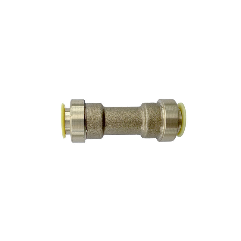 1/4" HVAC Push Connect Brass Straight Union