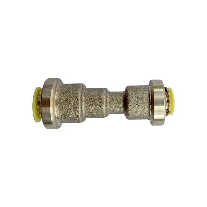 1/2" X 3/8" HVAC Push Connect Brass Reducing Union