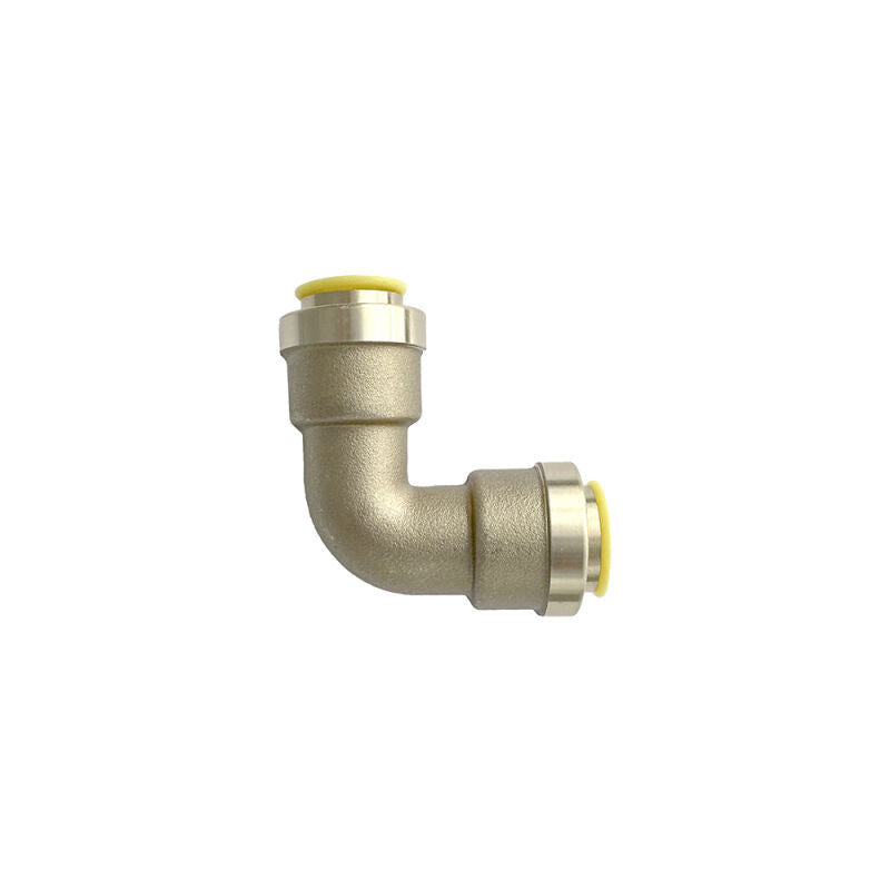 1/4" HVAC Push Connect Brass 90 Elbow