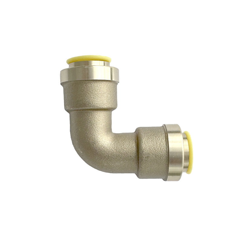 7/8" HVAC Push Connect Brass 90 Elbow