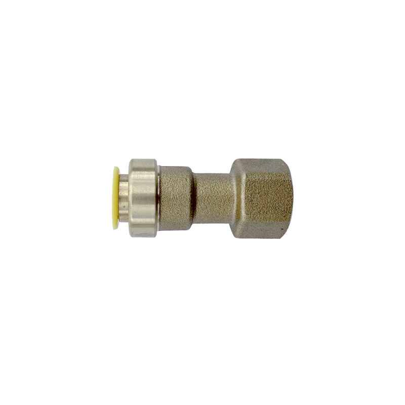 1/4" HVAC Push Connect Brass SAE Flare Adapter