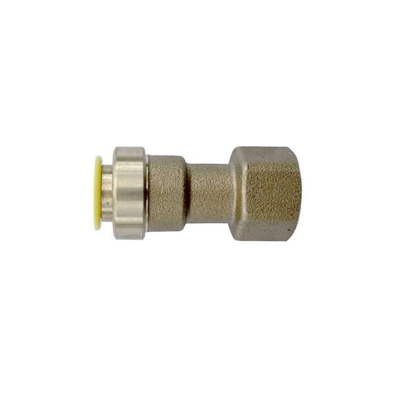 3/8" HVAC Push Connect Brass SAE Flare Adapter