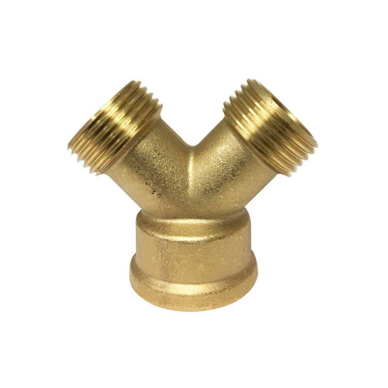 3/4" FHT x 3/4" MHT x 3/4" MHT Female Garden Hose x Male Garden Hose Wye Lead Free