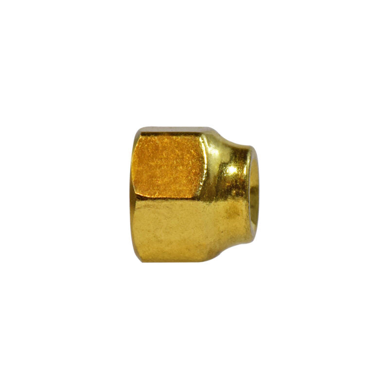 3/8" x 1/4" Flare Brass Short Forged Reducing Nut