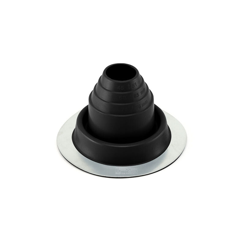 1-1/4" to 3" EPDM Round Base Metal Roof Flashing