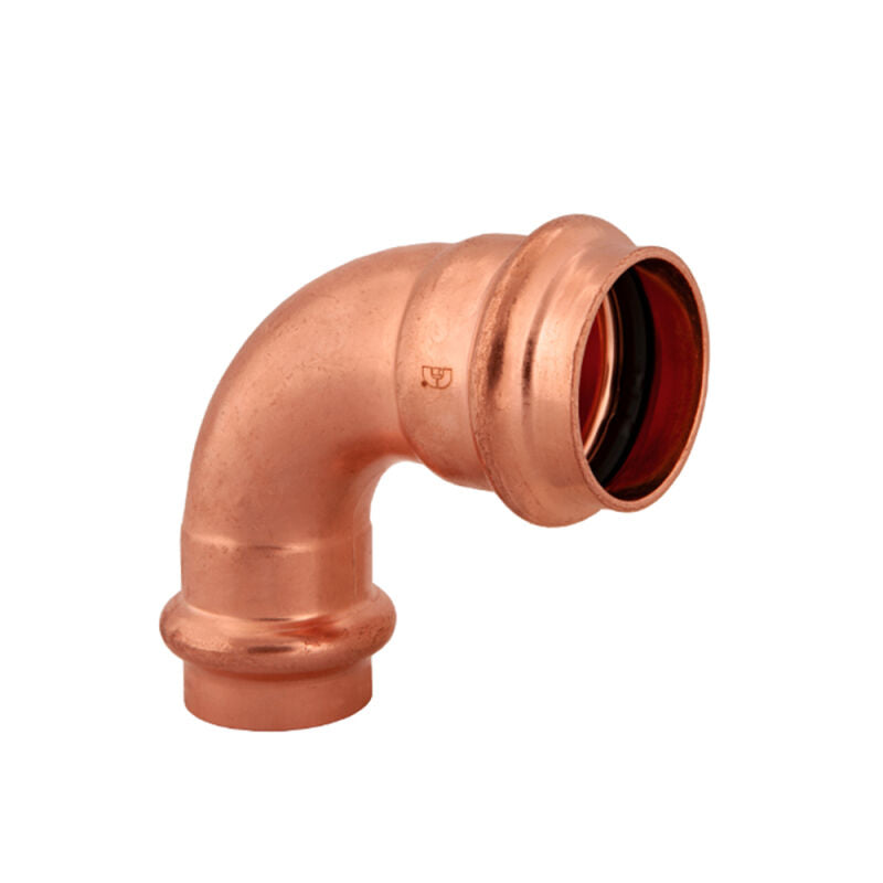 1" X 3/4" Press-Fit Copper 90 Degree Reducing Elbow