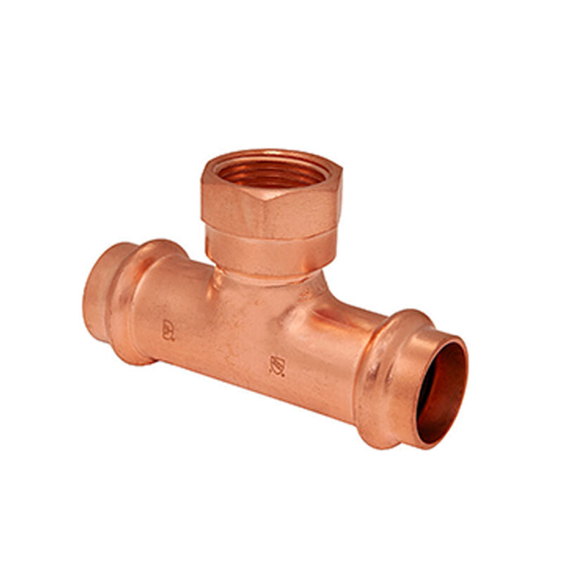1/2" X 1/2" X 1/2" Press-Fit PRESS X PRESS X FIP Copper Tee