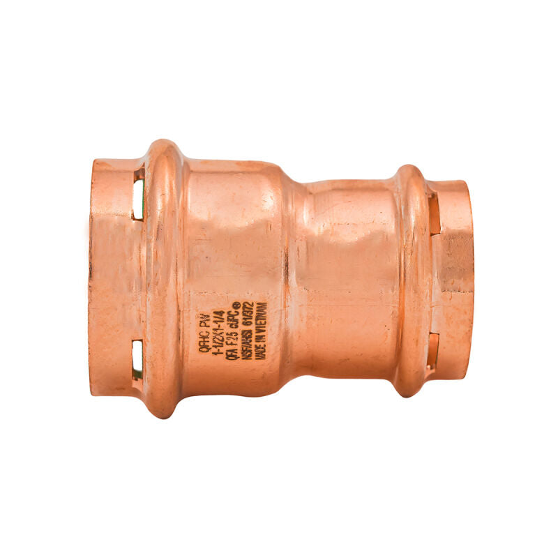 1-1/2" x 1-1/4" SurePress Copper Reducing Coupling