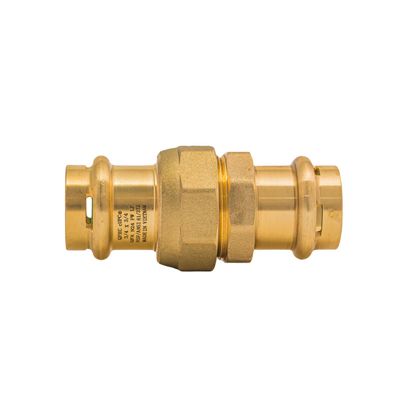 3/4" SurePress Brass Lead Free Union