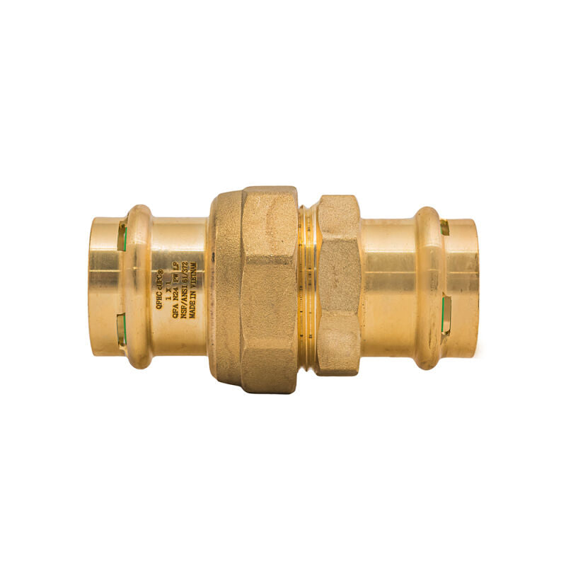1" SurePress Brass Lead Free Union