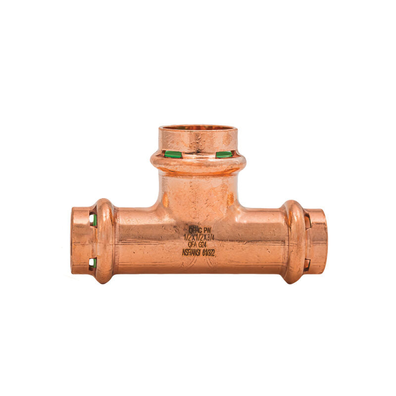 1/2" x 1/2" x 3/4" SurePress Copper Tee