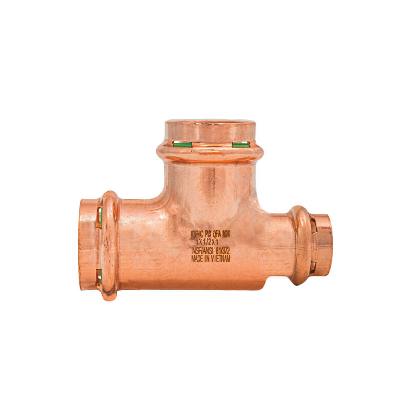 1" x 1/2" x 1" SurePress Copper Tee