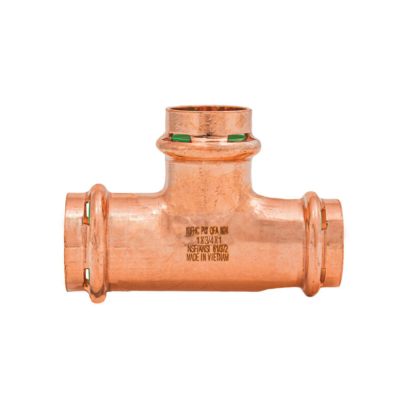 1" x 3/4" x 1" SurePress Copper Tee