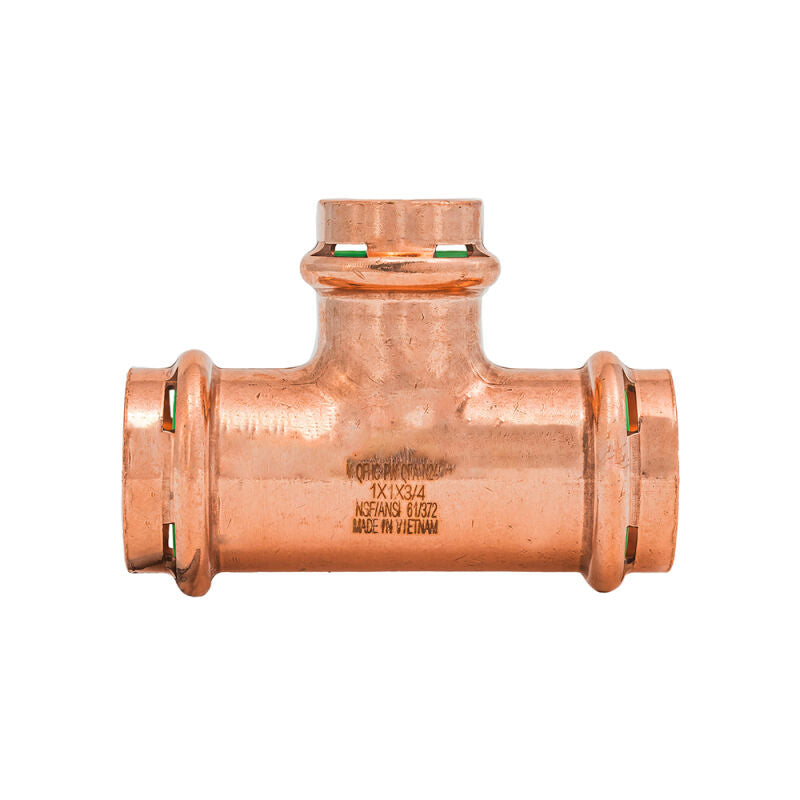 1" x 1" x 3/4" SurePress Copper Tee
