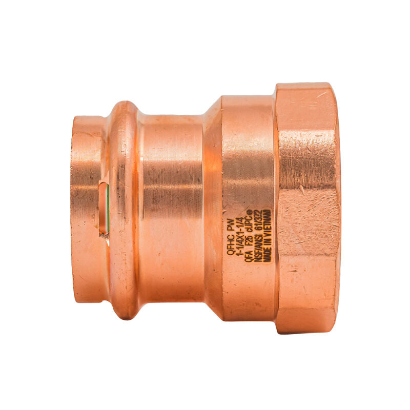 1-1/4" Press x FIP SurePress Copper Adapter