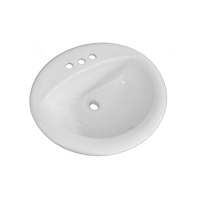 Oxford 20-1/2 x 17-1/2 x 7-5/8 Oval Drop-In Lavatory