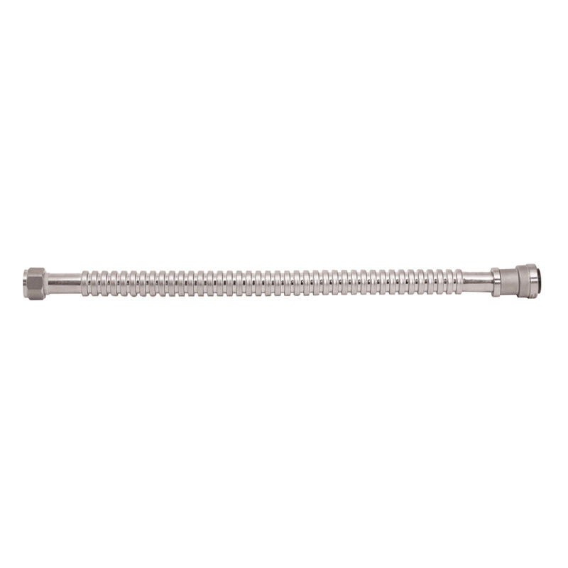 3/4" x 18" Push Connect Stainless Steel Corrugated Water Heater Connector