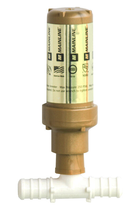 1/2" PEX Poly Barb Tee Lead Free* Plastic Water Hammer Arrestor