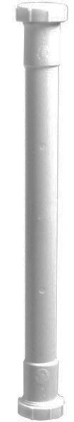 1-1/2" x 16" PVC Double Slip Joint Tailpiece, No Wing Nuts