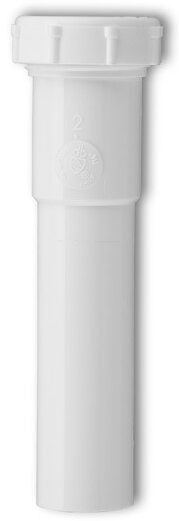 1-1/2" x 8" PVC Slip Joint Tailpiece, No Wing Nut