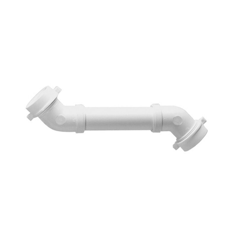 1-1/2" PVC Double Slip Joint Offset Tailpiece