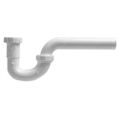 1-1/4" PVC Tubular P-Trap with 1-1/2" Wall Arm Less Adapter (Bag)