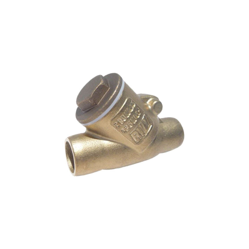 3/4" Lead Free* Brass "Y" Pattern Swing Check Valves - Sweat