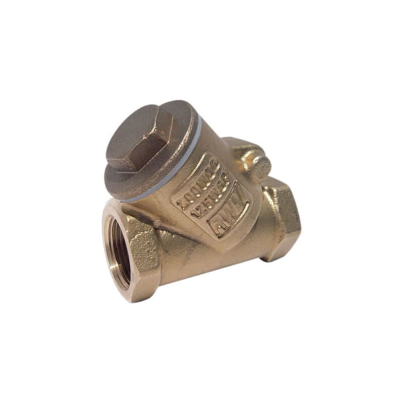 1/2" Lead Free* Brass "Y" Pattern Swing Check Valves - IPS