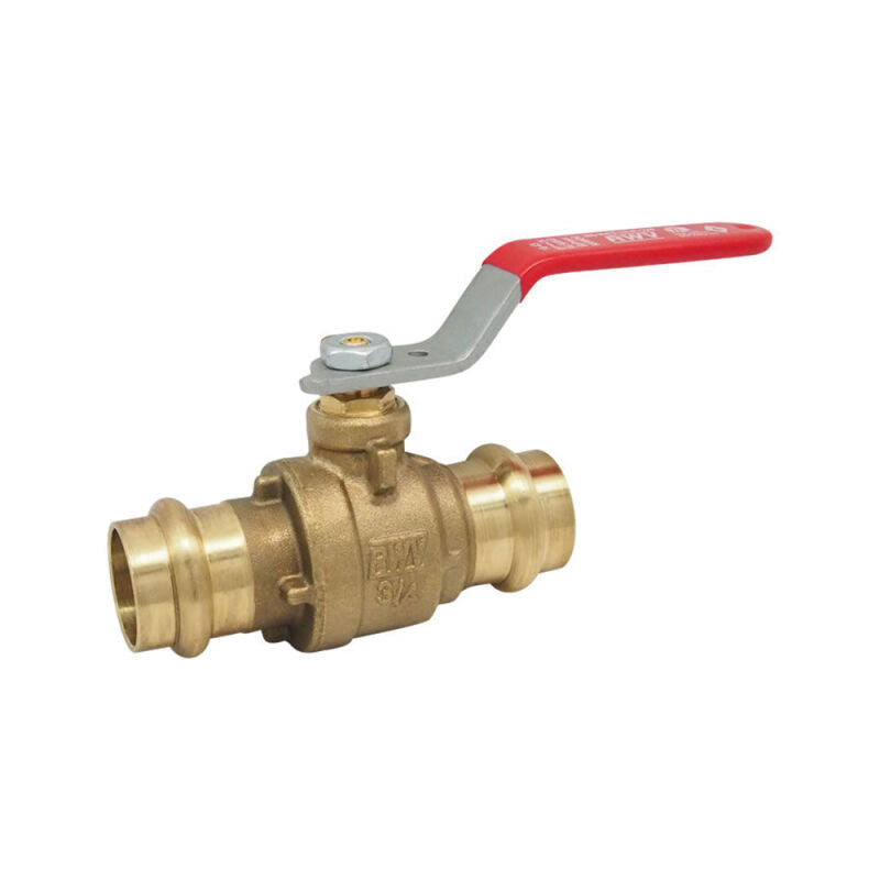 1" Lead Free* Brass 2-Piece Full Port Ball Valves - Press