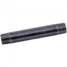 1-1/4" X 6" Black Steel Pipe Nipples
