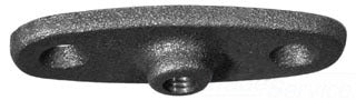 1/2" Ceiling Flange; Rod Threaded; Black & Galvanized