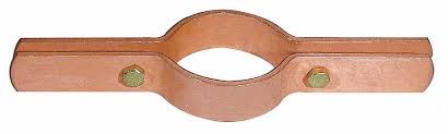1-1/4" Riser Clamp; Copper Plated