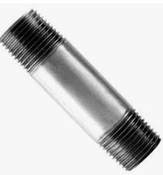 1-1/4" X 18" Galvanized Steel Precut Pipe Nipples