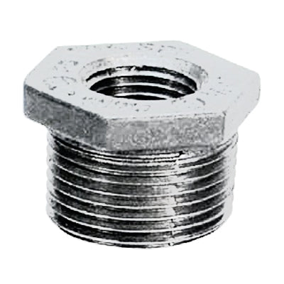 1/4" X 1/8" Galvanized Steel Hex Bushings
