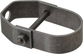 4" Light Duty Adjustable Clevis Hanger; Black & Galvanized